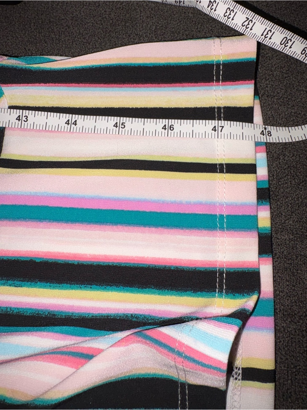 Chevron Striped Halter Maxi Dress in Petite length size Large - Picture 6 of 11
